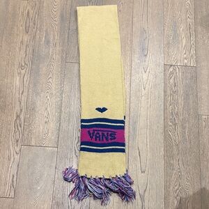 Vans Yellow and Blue Knit Scarf